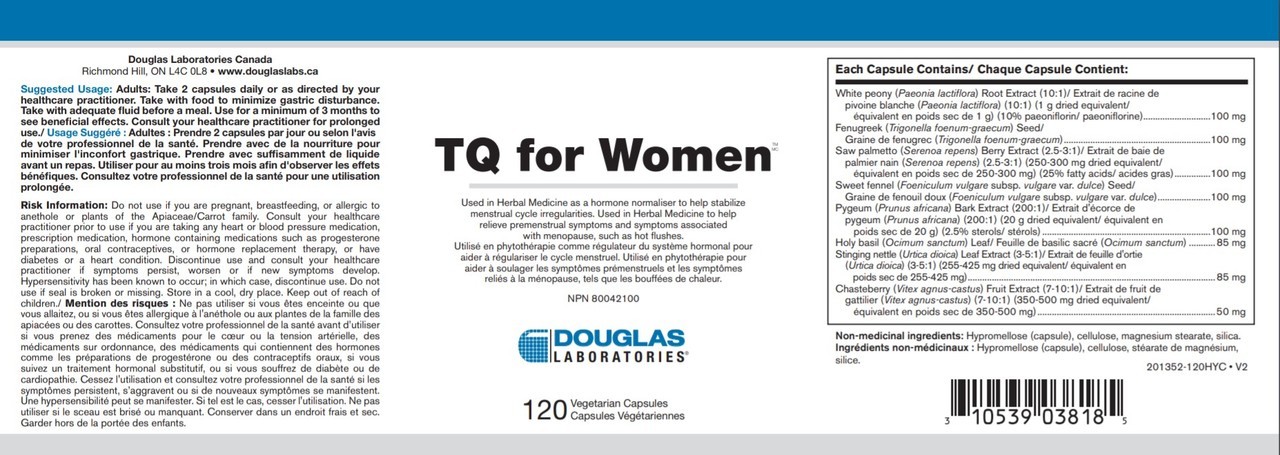 Douglas Laboratories TQ_For Women 120 Capsules