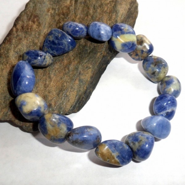 sodalite tumbled stone bracelet