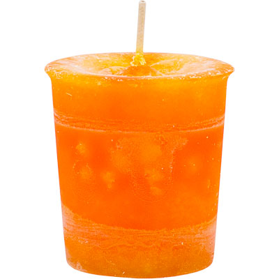 Sacral Chakra Votive Candle - Orange