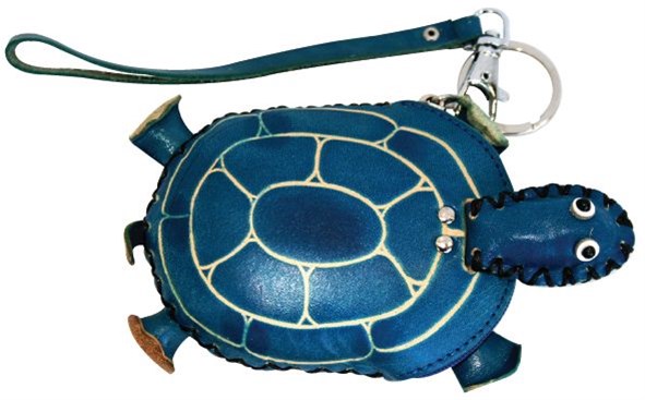 blue turtle coin purse