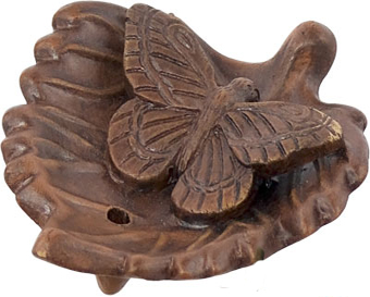 ceramic incense holder butterfly