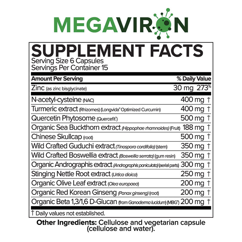 megaviron supplement facts
